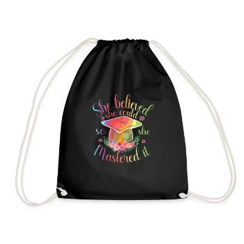 Master Art Pour Hommes Femmes Diplôme Académique - Sac de sport léger - noir - Devant