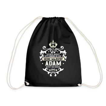Adam - Turnbeutel - Schwarz - Vorne