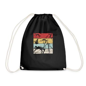 High Jump Retro - Drawstring Bag - black - Front