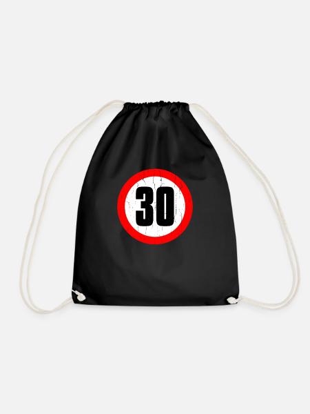30 30 thirty - Turnbeutel - Schwarz