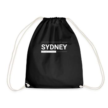 Sydney I Australien Outback Reise Motiv für - Turnbeutel - Schwarz - Vorne