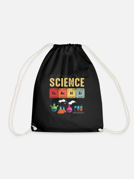 Science Teacher Chemist Physicist Vintage - Turnbeutel - Schwarz