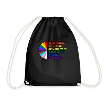 Gleiche Rechte Für Andere Gay Lgbtq Pride Month - Turnbeutel - Schwarz - Vorne