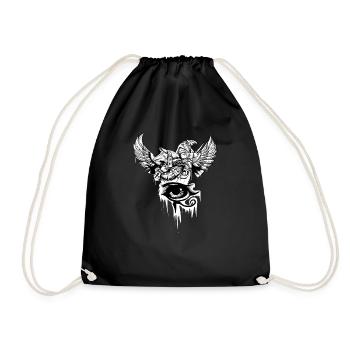 Horus I Eye Dieu égyptien Pharaon Faucon - Sac de sport léger - noir - Devant