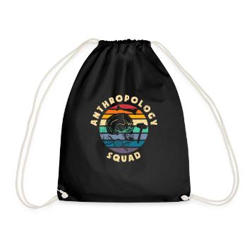 Anthropologist Anthropology Squad - Drawstring Bag - black - Front