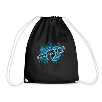 Plombier Chauffagiste Mécanicien Artisan - Sac de sport léger - noir - Devant