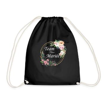 Team mariée - Sac de sport léger - noir - Devant