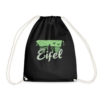 Eifel - Turnbeutel - Schwarz - Vorne