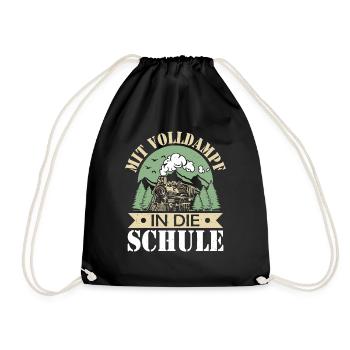 Einschulung - Turnbeutel - Schwarz - Vorne