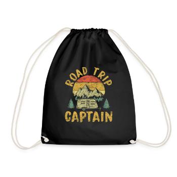 Road Trip Captain Funny RV Trailer - Turnbeutel - Schwarz - Vorne