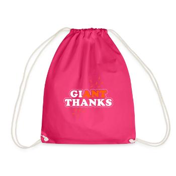 Ant - Drawstring Bag - fuchsia - Front