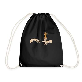 Hoopoe Bird of the Year Bird Lovers Hoopoe - Drawstring Bag - black - Front