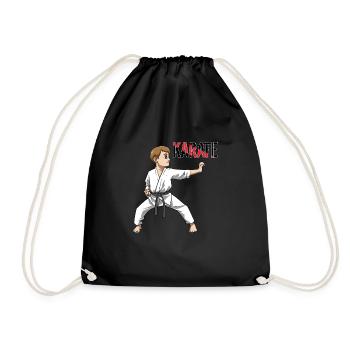 Karate Boy - Karate-Kampfsport für Kinder - Turnbeutel - Schwarz - Vorne