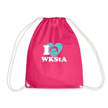 Ich Liebe WKStA Politik Skandal Kurz Shirt - Turnbeutel - Fuchsia - Vorne