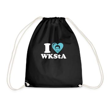 Ich Liebe WKStA Politik Skandal Kurz Shirt - Turnbeutel - Schwarz - Vorne