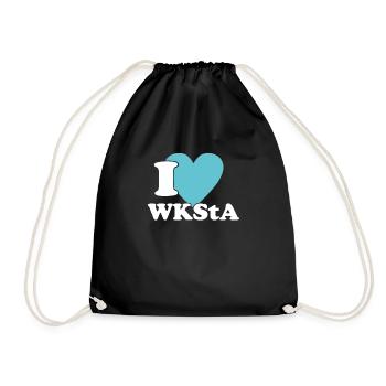 Ich Liebe WKStA Politik Skandal Kurz Shirt - Turnbeutel - Schwarz - Vorne
