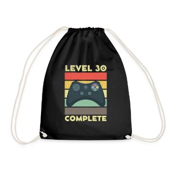 Niveau 30 Complet 30 ans 30e anniversaire - Sac de sport léger - noir - Devant