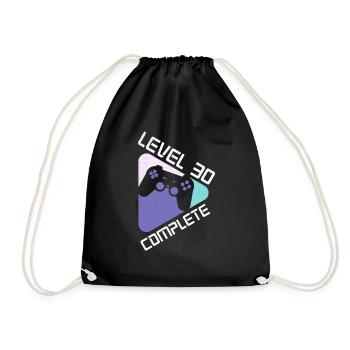 Niveau 30 Complet 30 ans 30e anniversaire - Sac de sport léger - noir - Devant