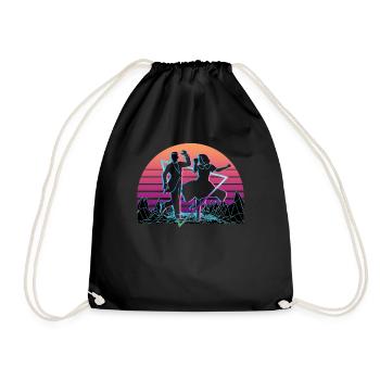 Tap Dance Tap Dancer Vaporwave Aesthetic - Turnbeutel - Schwarz - Vorne