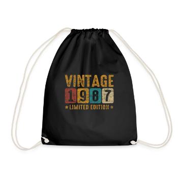 Millésime 1987 - Sac de sport léger - noir - Devant