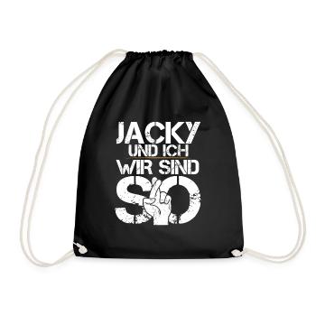 Jacky And I Are So - Turnbeutel - Schwarz - Vorne