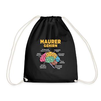 Maurer - Turnbeutel - Schwarz - Vorne
