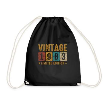 Millésime 1983 - Sac de sport léger - noir - Devant