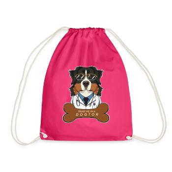 Vétérinaire Bouvier Bernois Trust Me Im A - Sac de sport léger - fuchsia - Devant