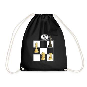 Chess - Drawstring Bag - black - Front
