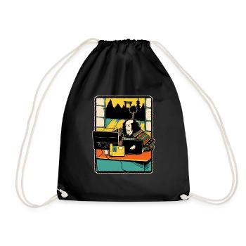 Samurai Computer Nerd Programmeur IT Web Designer - Sac de sport léger - noir - Devant