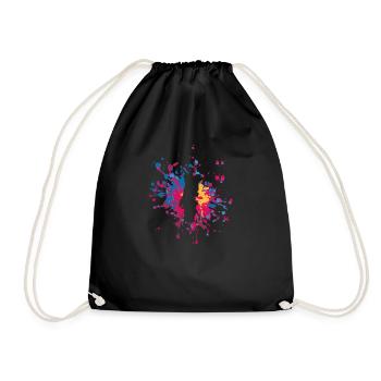 Beautiful Portugal Color Splash - Drawstring Bag - black - Front
