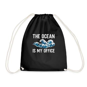 Marine biology - Drawstring Bag - black - Front