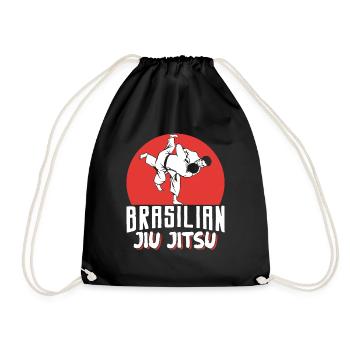 Brazilian Jiu Jitsu MMA Bjj Hugger - Turnbeutel - Schwarz - Vorne