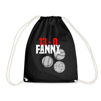 fanny 13 0 Idée cadeau original pour petanqueur. - Sac de sport léger - noir - Devant