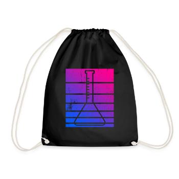 Professeur de chimie rétro-chimique - Sac de sport léger - noir - Devant