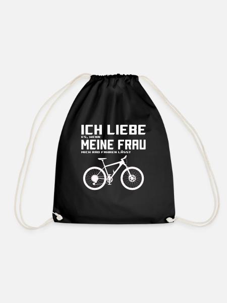 Mountainbike Fahrrad Downhill Trecking Citybike - Turnbeutel - Schwarz