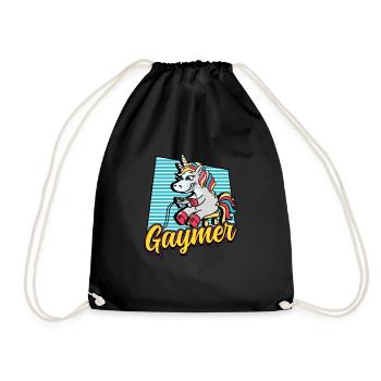 Gaymer Rainbow Gaming Égalité LGBT Pride - Sac de sport léger - noir - Devant