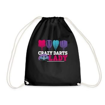 Darts Board Girl Vintage Crazy - Sac de sport léger - noir - Devant