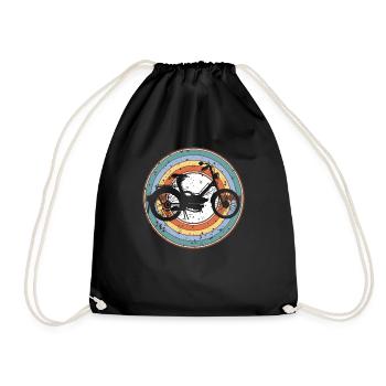 Cyclomoteur rétro - Sac de sport léger - noir - Devant