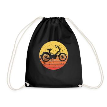 Moped - Drawstring Bag - black - Front