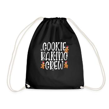 Cookie Baking Crew Pyjama Pain d’épices de Noël - Sac de sport léger - noir - Devant