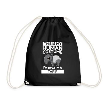 C’est mon costume humain Je suis vraiment un tapir - Sac de sport léger - noir - Devant