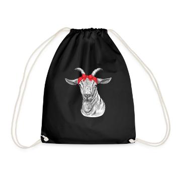 Chèvre Chèvre Chèvres - Sac de sport léger - noir - Devant