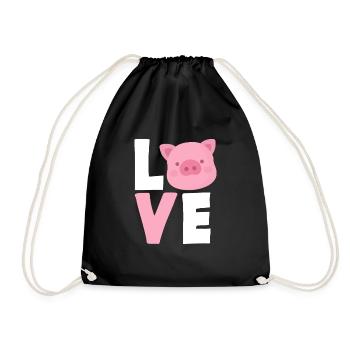 Cochon Cochon Cochon Cadeau - Sac de sport léger - noir - Devant