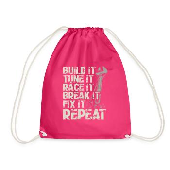 Build It Tune Race Break Fix Répéter la durée de vie de - Sac de sport léger - fuchsia - Devant