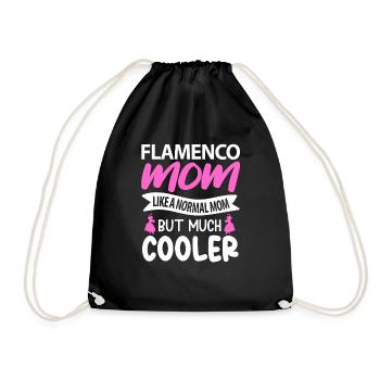 Cooles Flamenco mama geschenk - Turnbeutel - Schwarz - Vorne