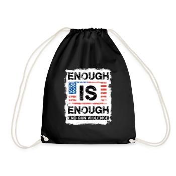 Assez, c’est assez - Mettre fin à la violence armée - Sac de sport léger - noir - Devant