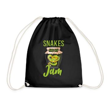 Serpent Serpent Serpent Les Serpents Sont Ma Confiture - Sac de sport léger - noir - Devant