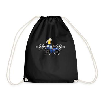Agriculteur agricole Rancher Drive Heart Beer Lover Tracteur - Sac de sport léger - noir - Devant
