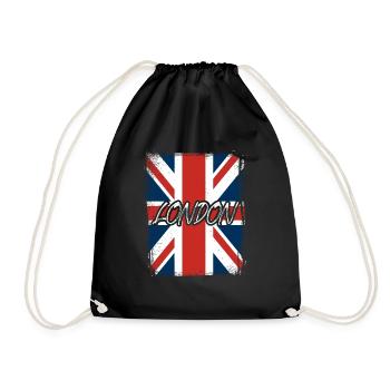 London - Turnbeutel - Schwarz - Vorne